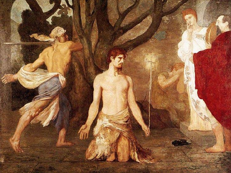 Pierre Puvis de Chavannes The Beheading of St John the Baptist oil painting picture